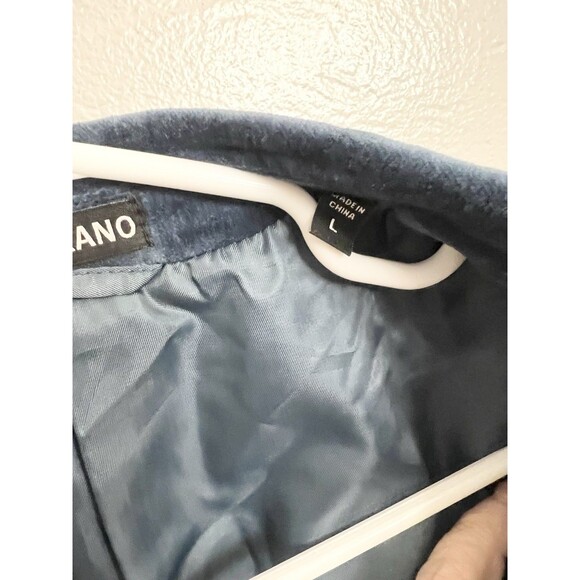 Murano Velvet Blazer Sport Coat 2 Button Jacket Size Large Blue Formal Wedding - Picture 4 of 10